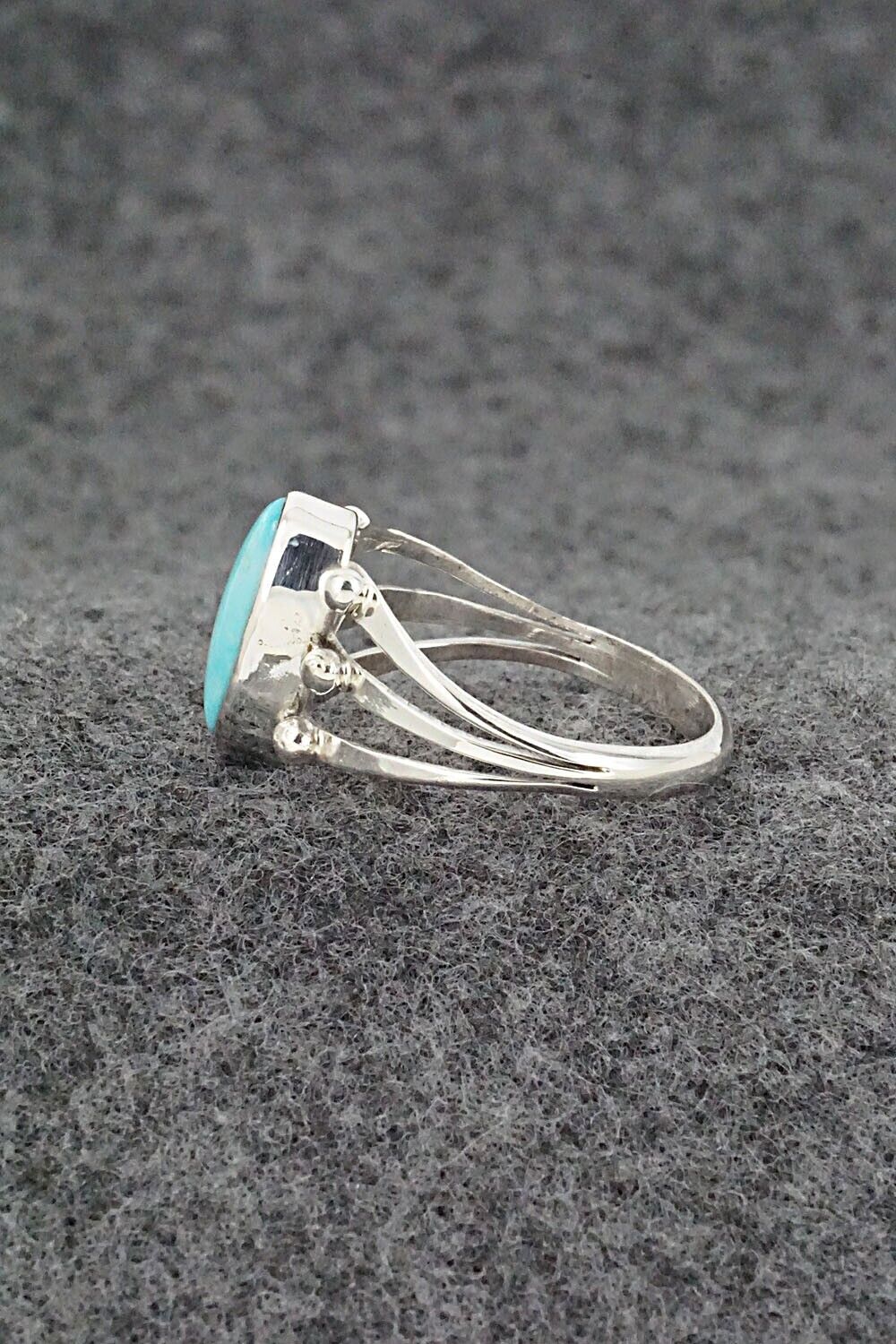 Turquoise & Sterling Silver Ring - Paige Gordon - Size 8