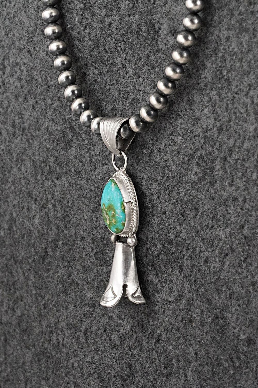Turquoise & Sterling Silver Necklace - Samuel Yellowhair