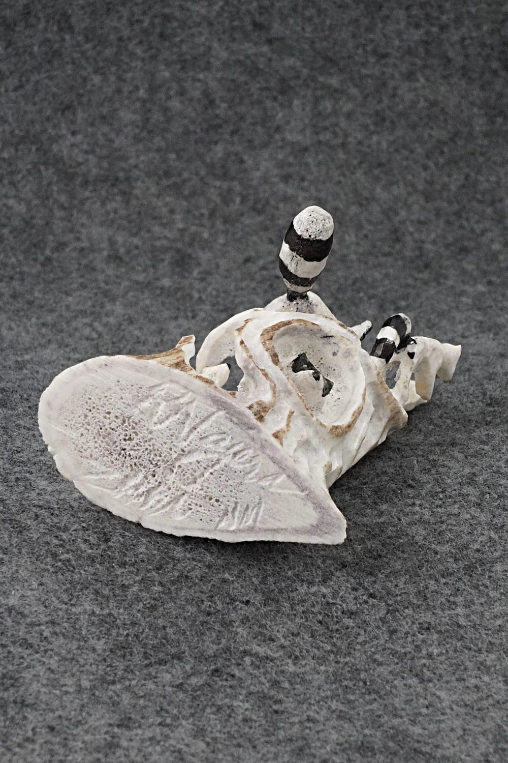 Racoons Zuni Fetish Carving - Ruben Najera