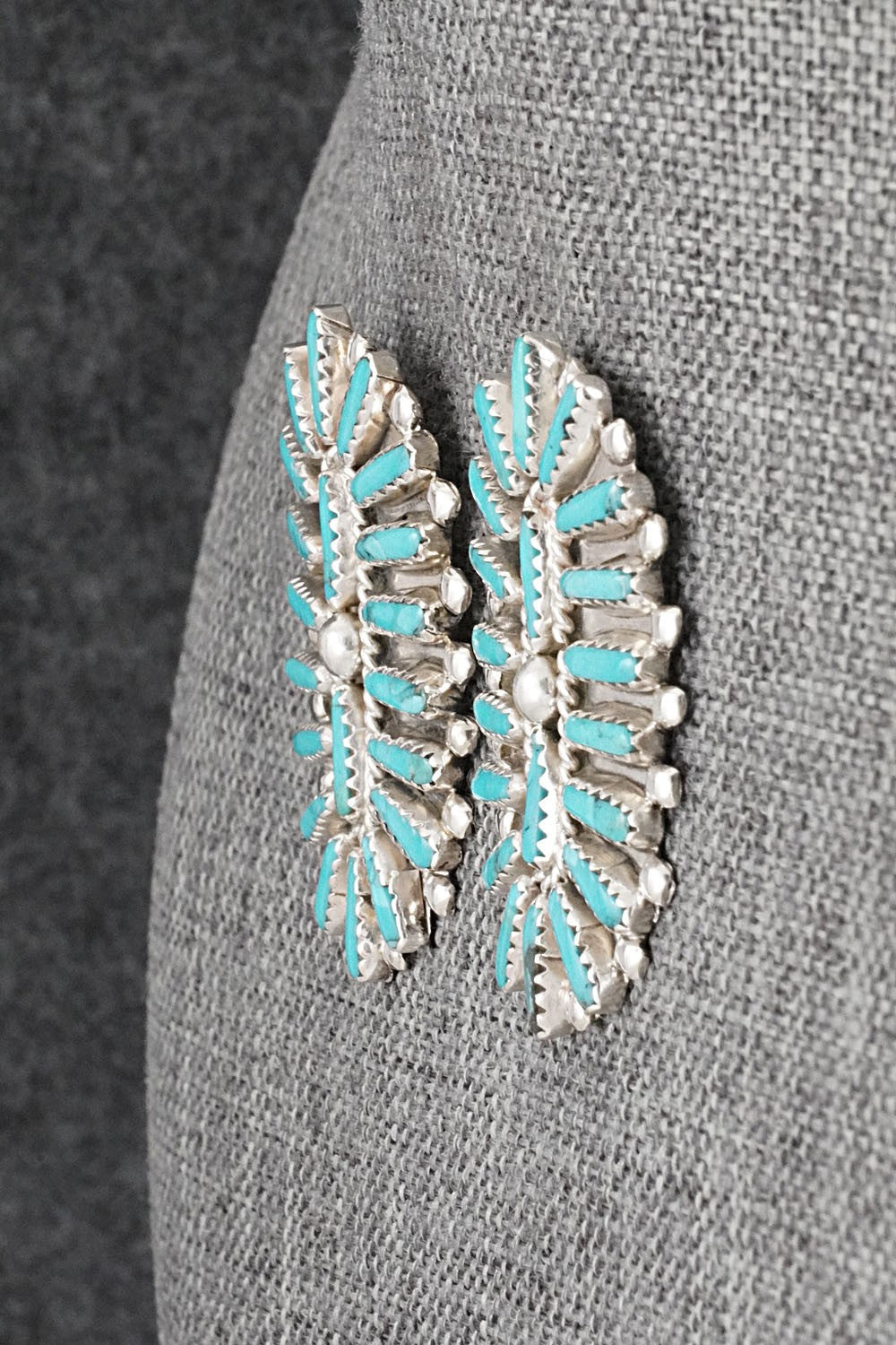 Turquoise & Sterling Silver Earrings - Philena Byjoe