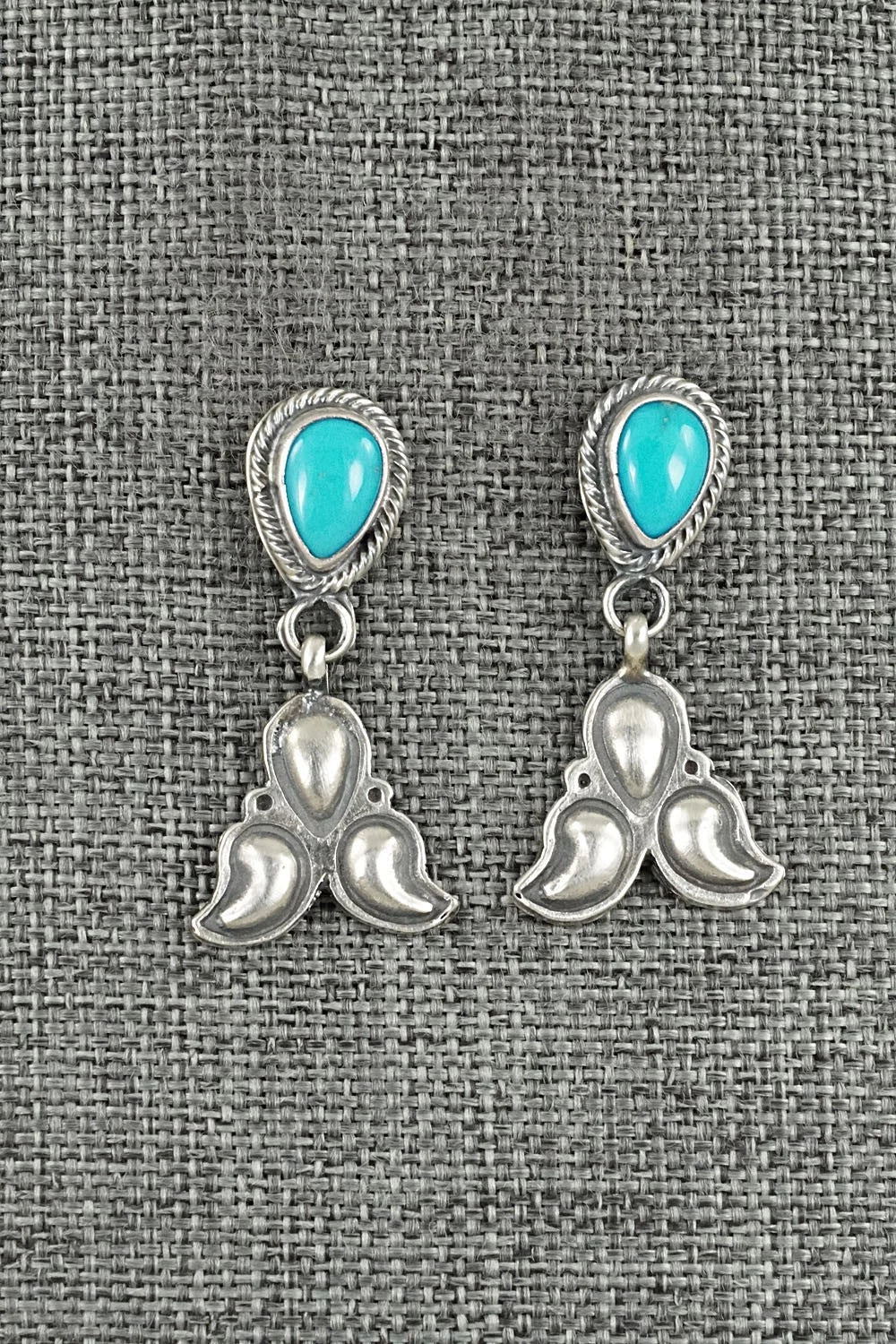 Turquoise & Sterling Silver Earrings - Sharon McCarthy
