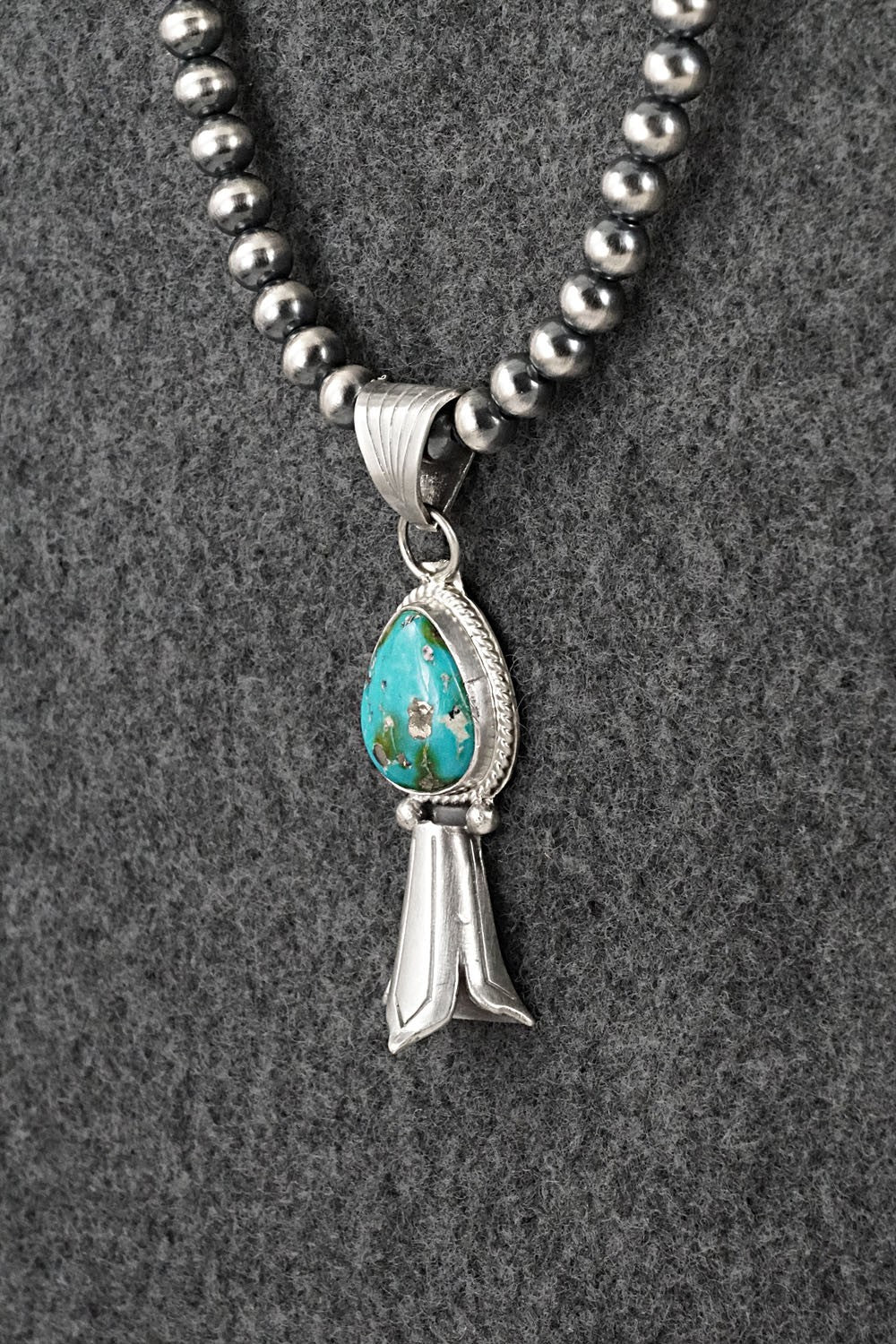 Turquoise & Sterling Silver Necklace - Samuel Yellowhair