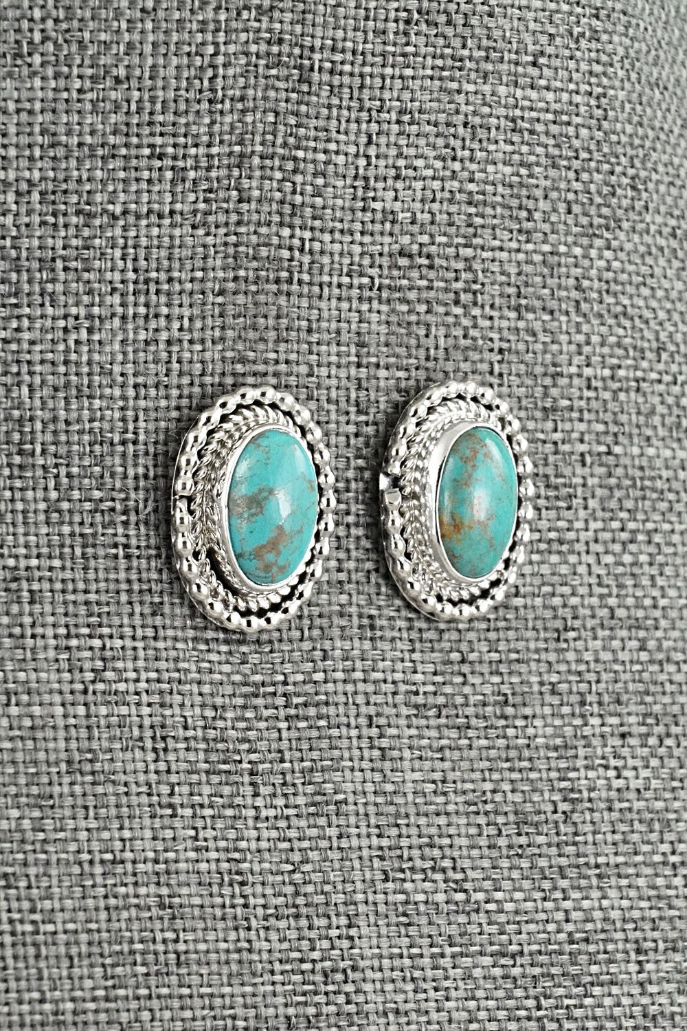 Turquoise & Sterling Silver Earrings - Rita Largo