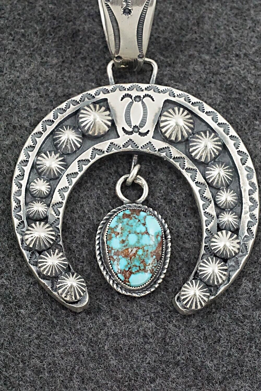 Turquoise & Sterling Silver Pendant - Dexter Martinez
