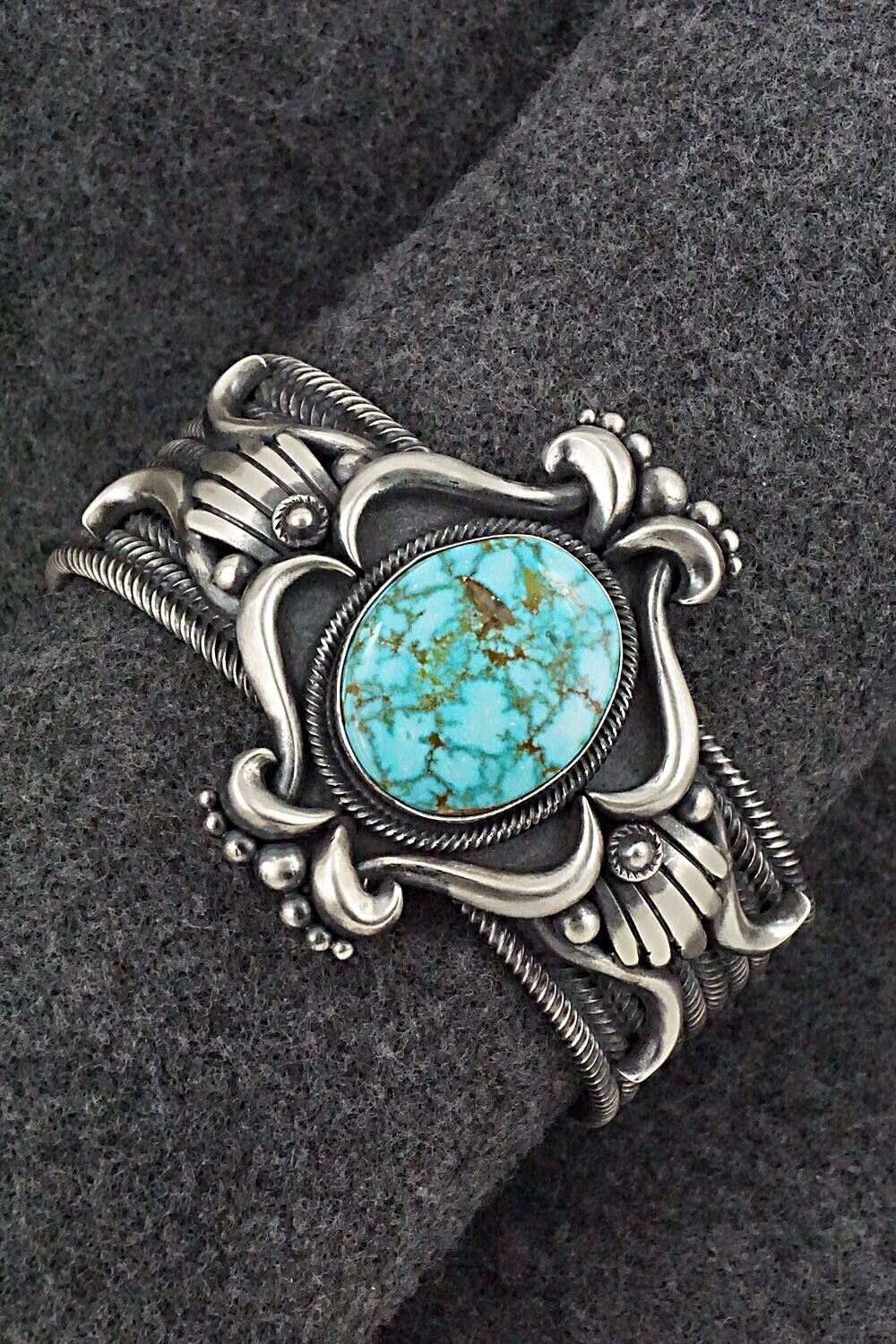 Turquoise & Sterling Silver Bracelet - Derrick Gordon