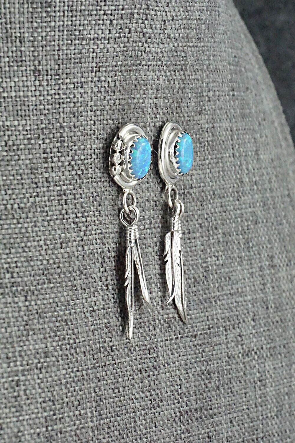 Opalite & Sterling Silver Earrings - Rita Largo