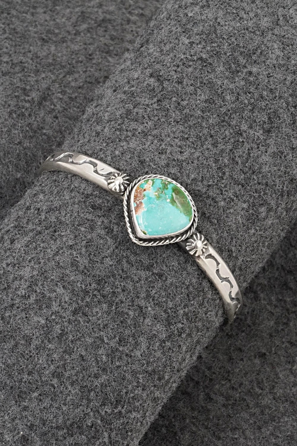 Turquoise & Sterling Silver Bracelet - Samuel Yellowhair