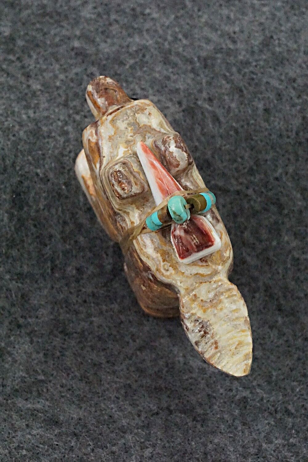 Wolf Zuni Fetish Carving - Danny Lonjose
