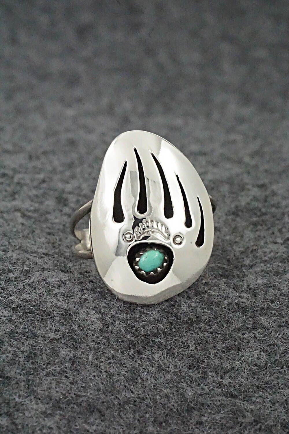 Turquoise & Sterling Silver Ring - Ervin Begay - Size 8.5