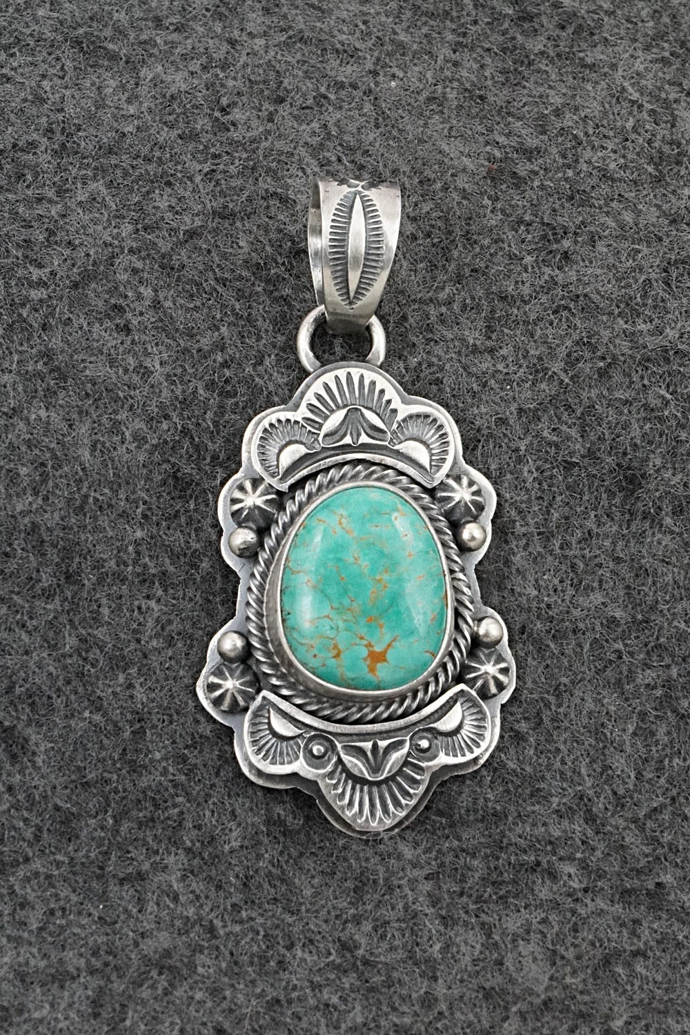 Turquoise & Sterling Silver Pendant - Randy Boyd