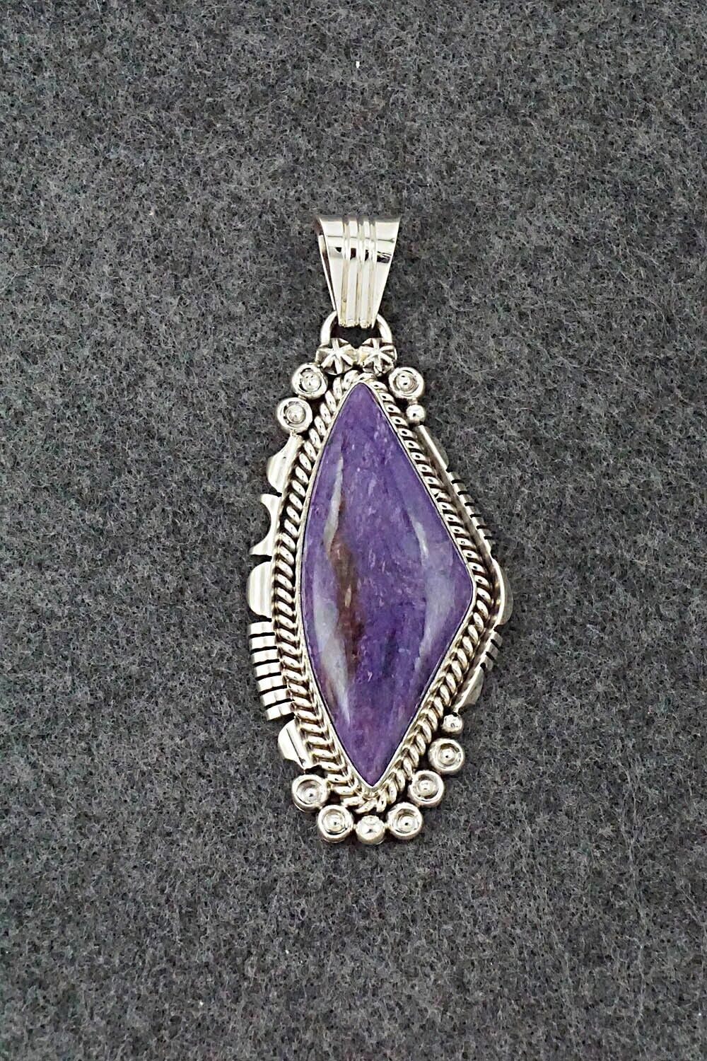 Charoite and purchases Sterling Silver Pendant