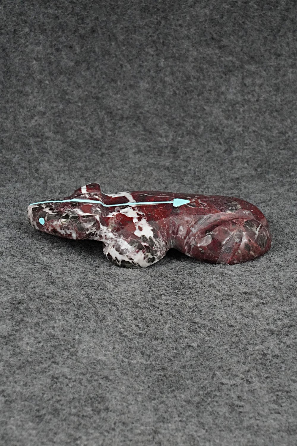 Horned Toad Zuni Fetish Carving - Kenric Laiwakete