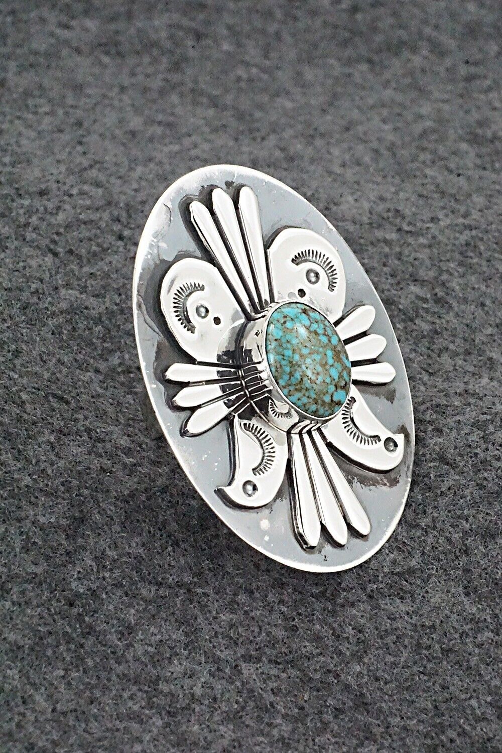 Turquoise & Sterling Silver Ring - Marita Benally - Size 7