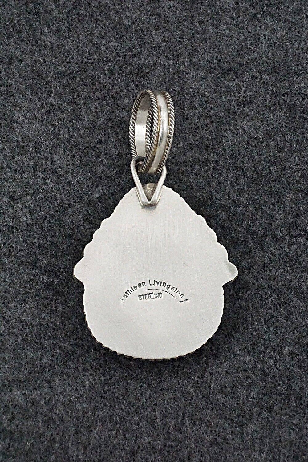 Turquoise & Sterling Silver Pendant - Kathleen Livingston