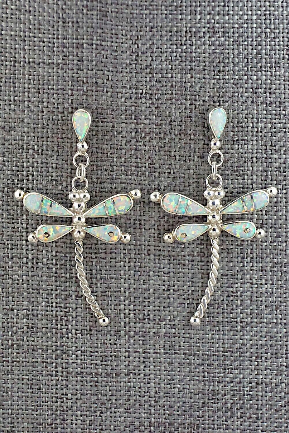 Opalite & Sterling Silver Earrings - Lyndon Ahiyite