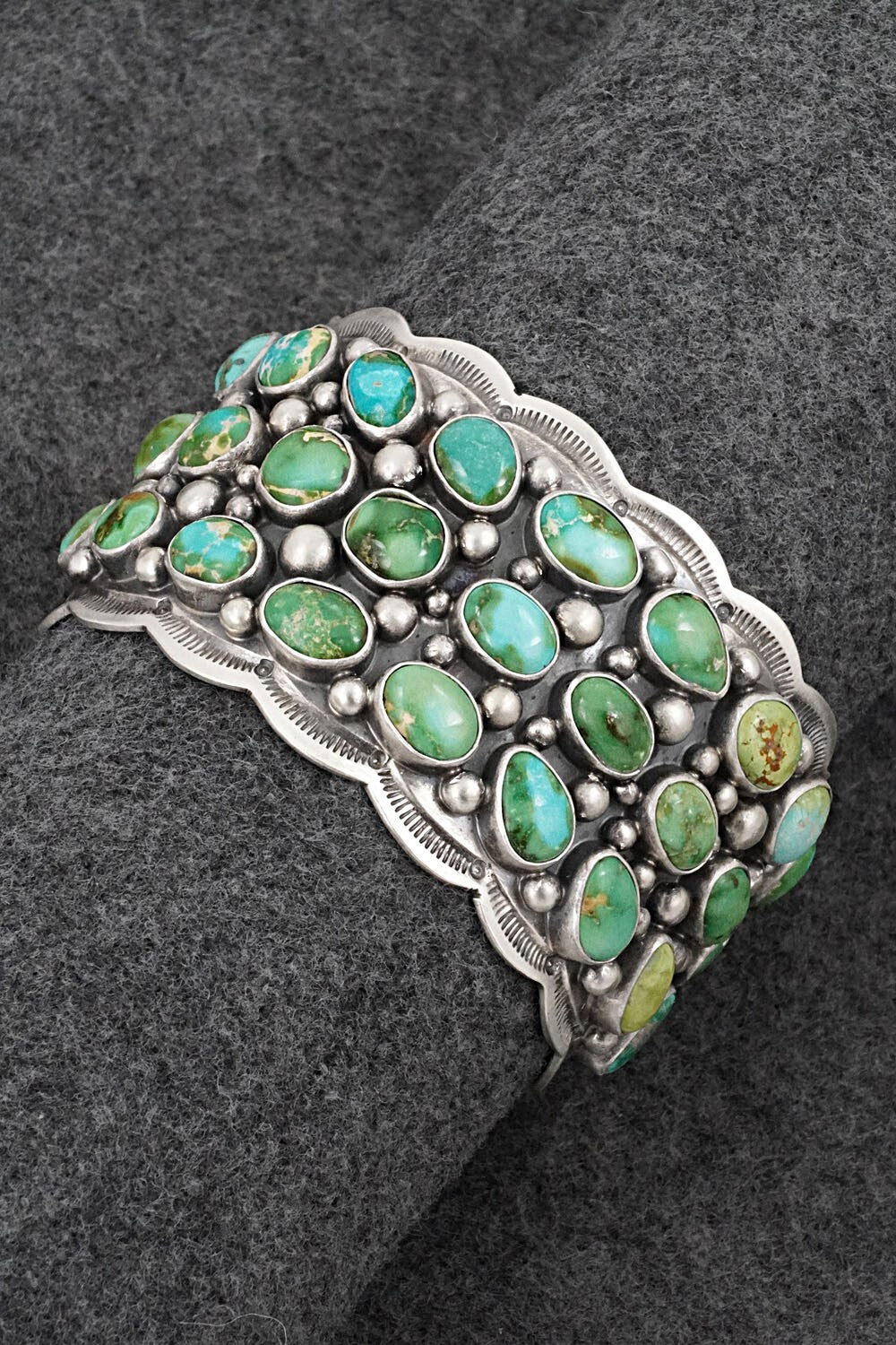 Turquoise & Sterling Silver Bracelet - Tom Lewis