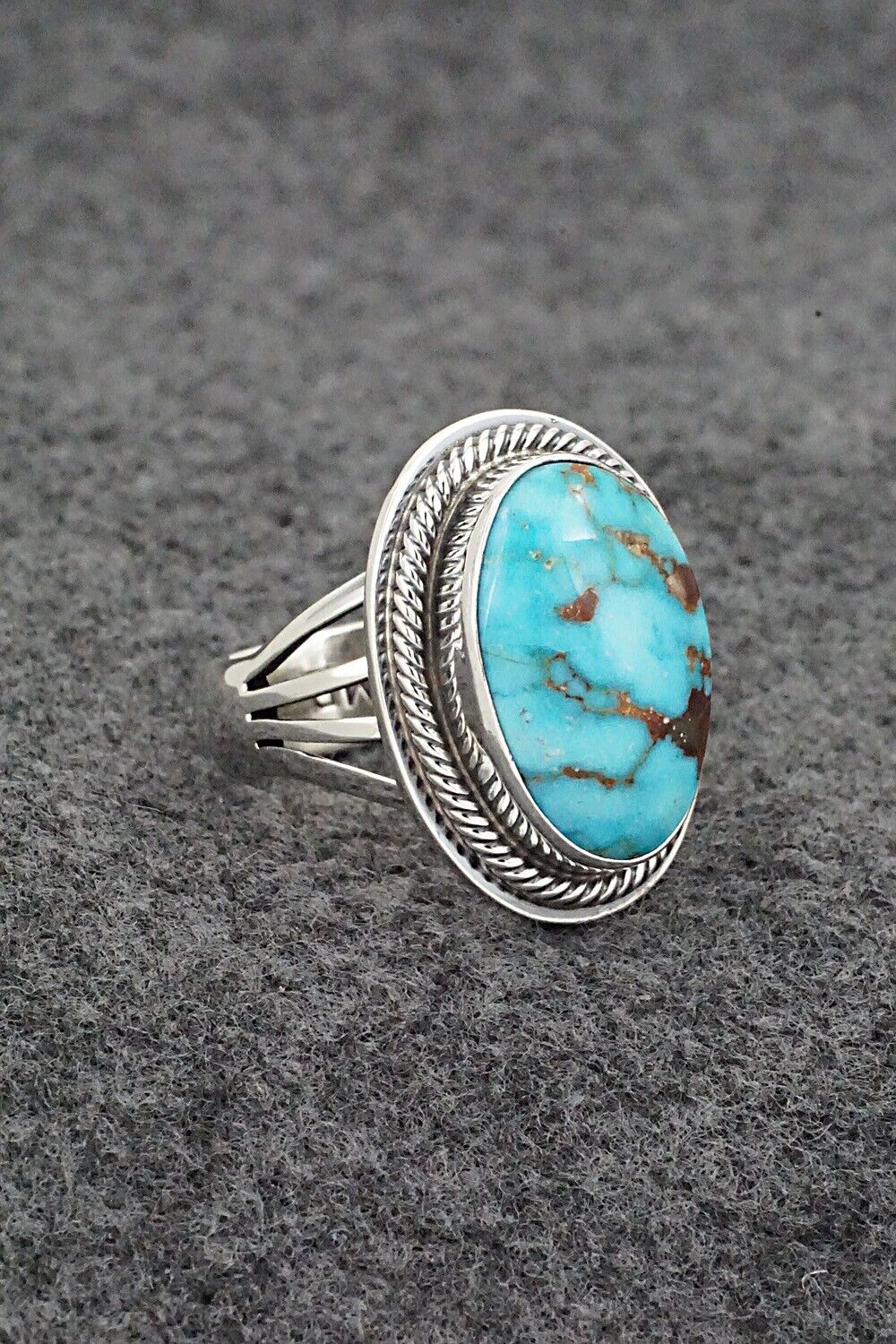 Turquoise & Sterling Silver Ring - Marita Benally - Size 8