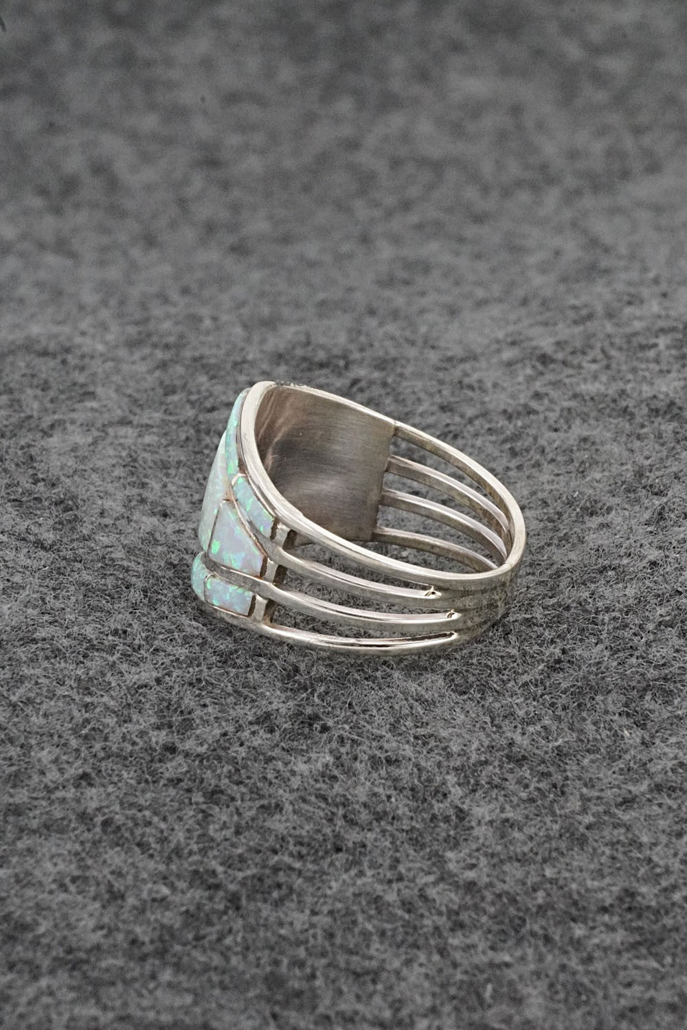 Opalite & Sterling Silver Ring - Andrew Enrico - Size 9