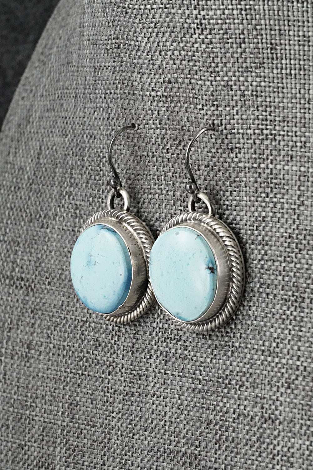 Turquoise & Sterling Silver Pendant and Earrings Set - Bobby Johnson