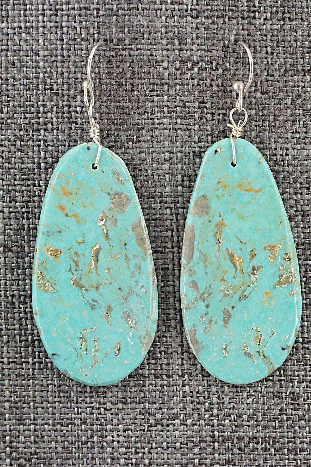 Turquoise & Sterling Silver Earrings - Joe Garcia
