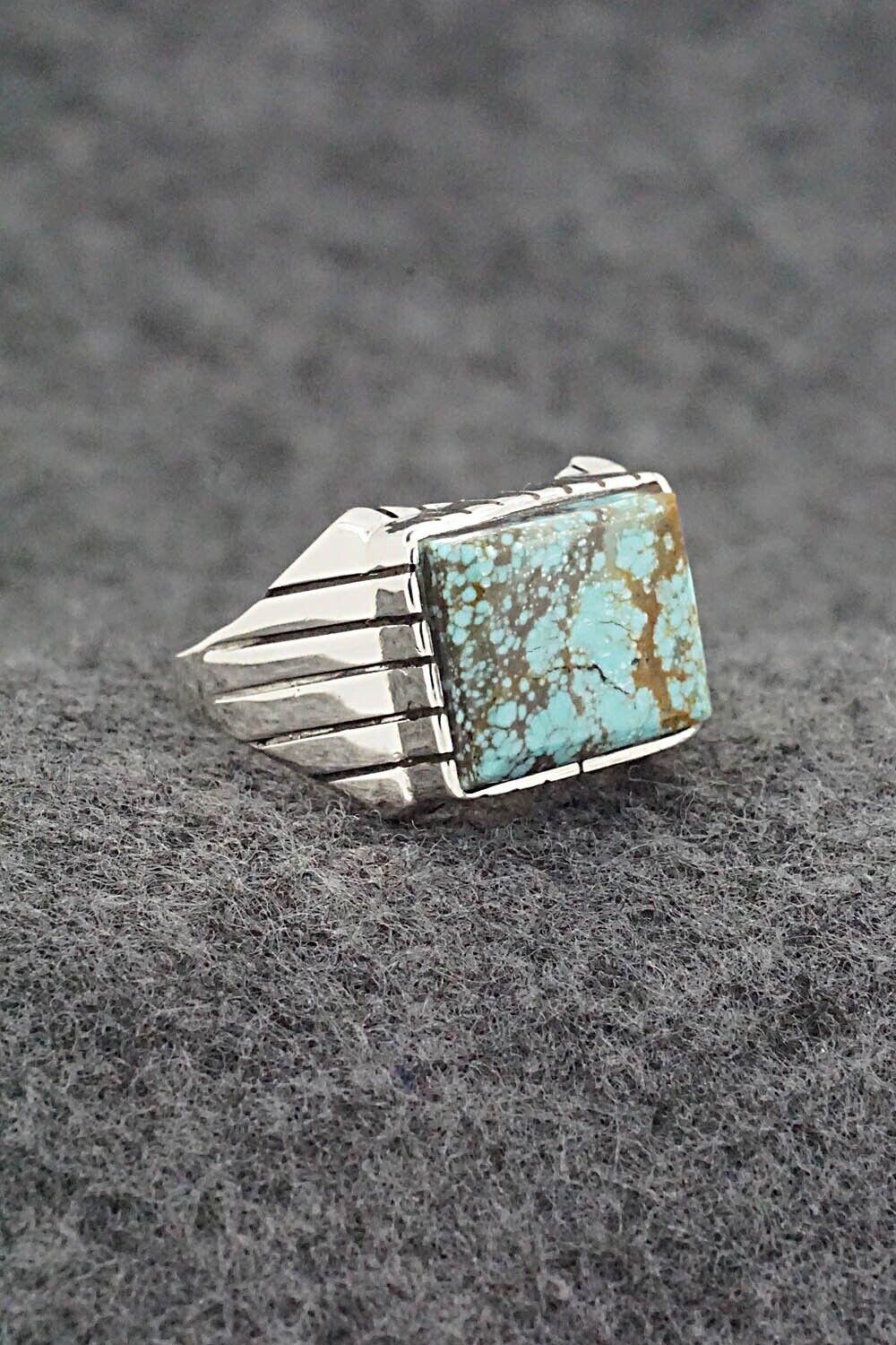 Turquoise & Sterling Silver Ring - Trevor Jack - Size 9