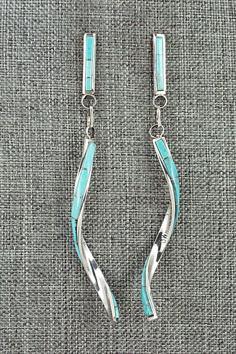 Turquoise & Sterling Silver Earrings - Gloria Waseta