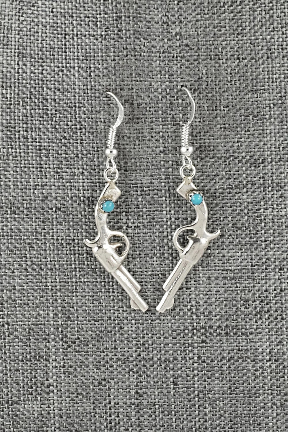 Turquoise & Sterling Silver Earrings - Bruce Chee