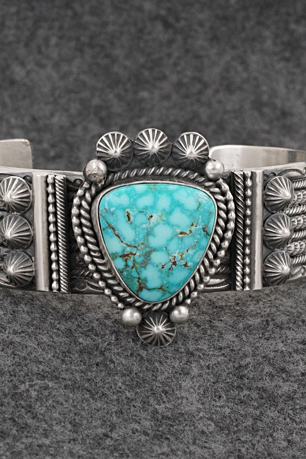 Turquoise & Sterling Silver Bracelet - Michael Calladitto