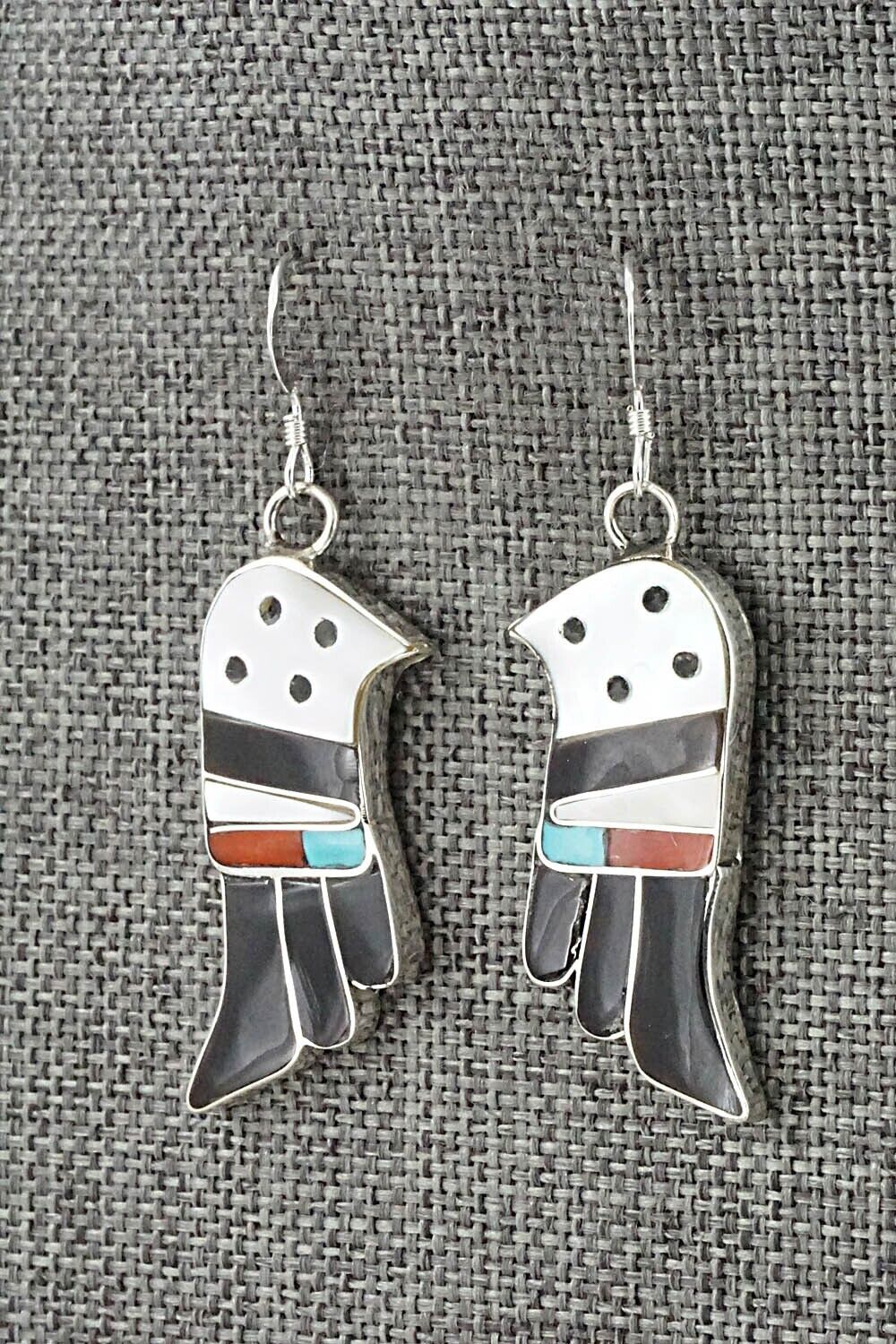 Multi Stone & Sterling Silver Inlay Squash Blossom Set - Bobby Shack