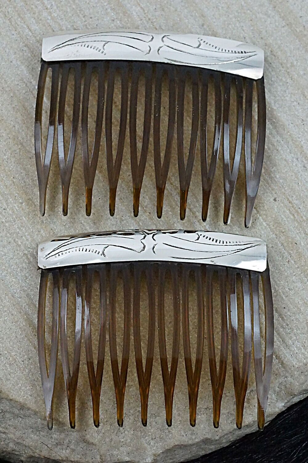 Sterling Silver Hair Combs - Randall Dalgai