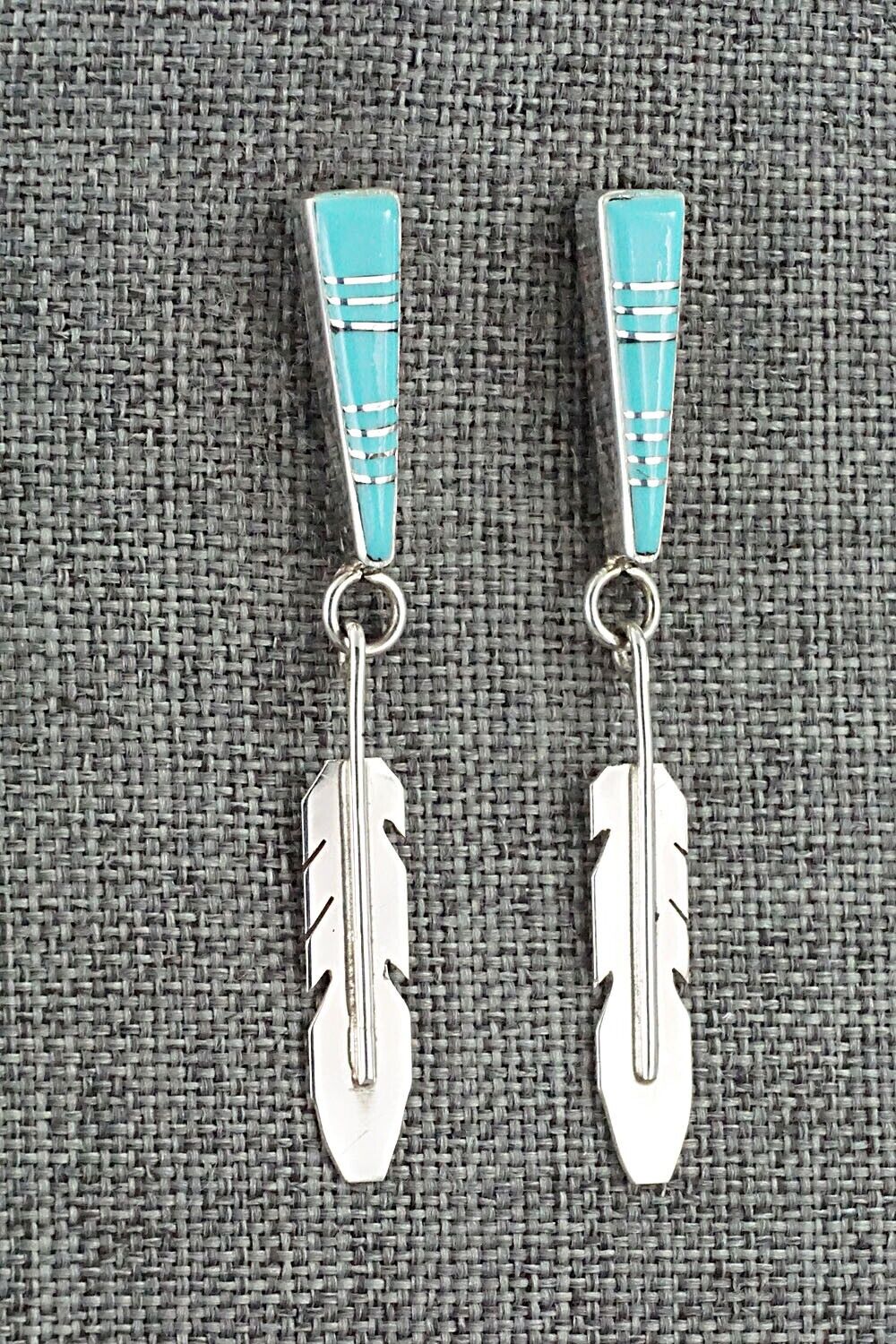 Turquoise & Sterling Silver Earrings - Terrance Panteah & Tammy Johnson