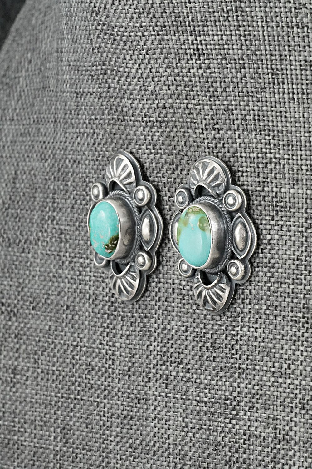 Turquoise & Sterling Silver Squash Blossom Set - Randy Boyd