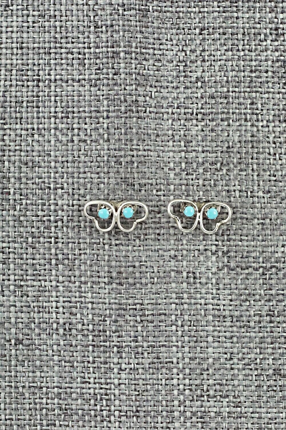 Turquoise & Sterling Silver Earrings - Dorothy Natachu
