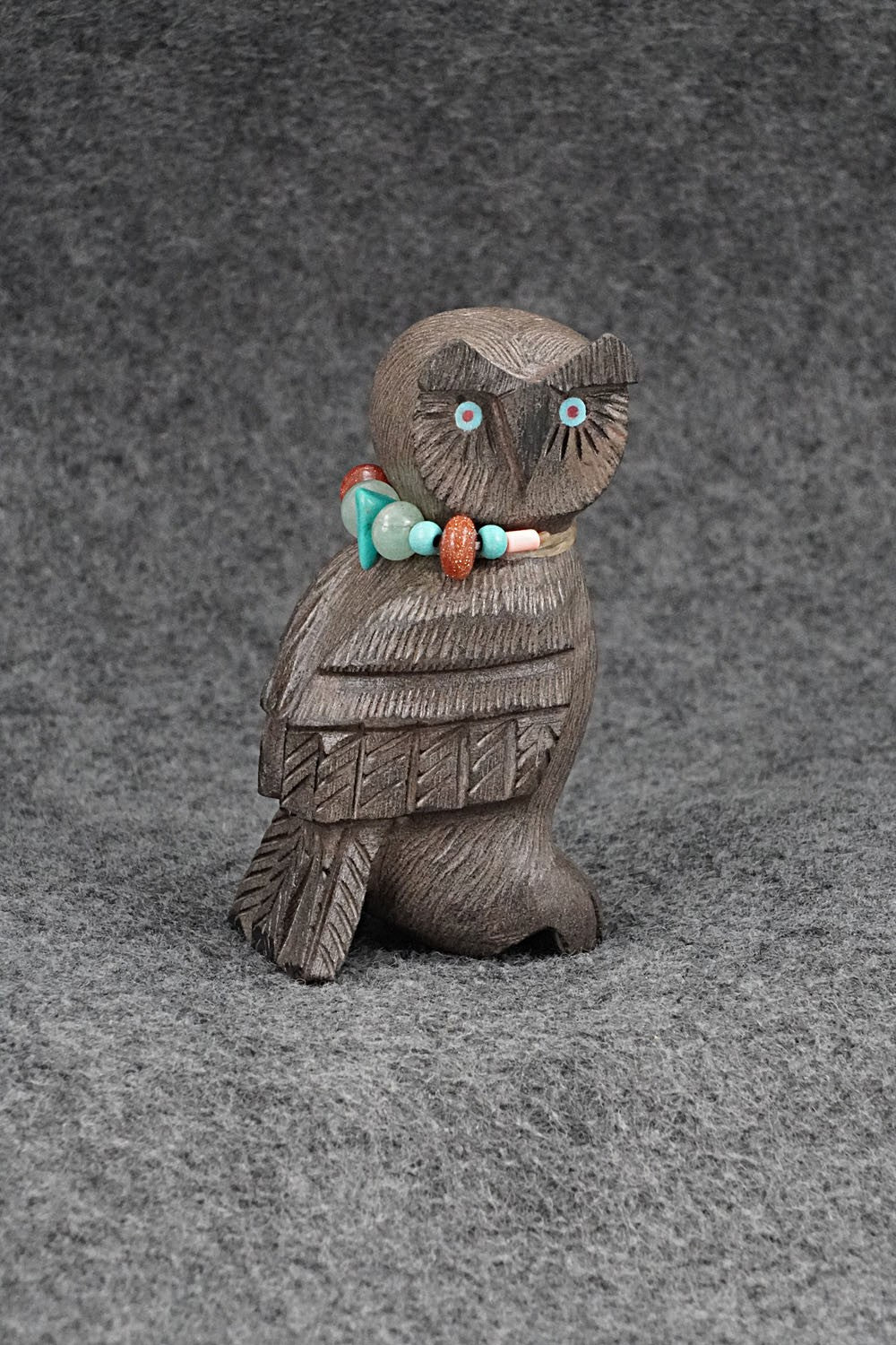 Owl Zuni Fetish Carving - Douglas Martza