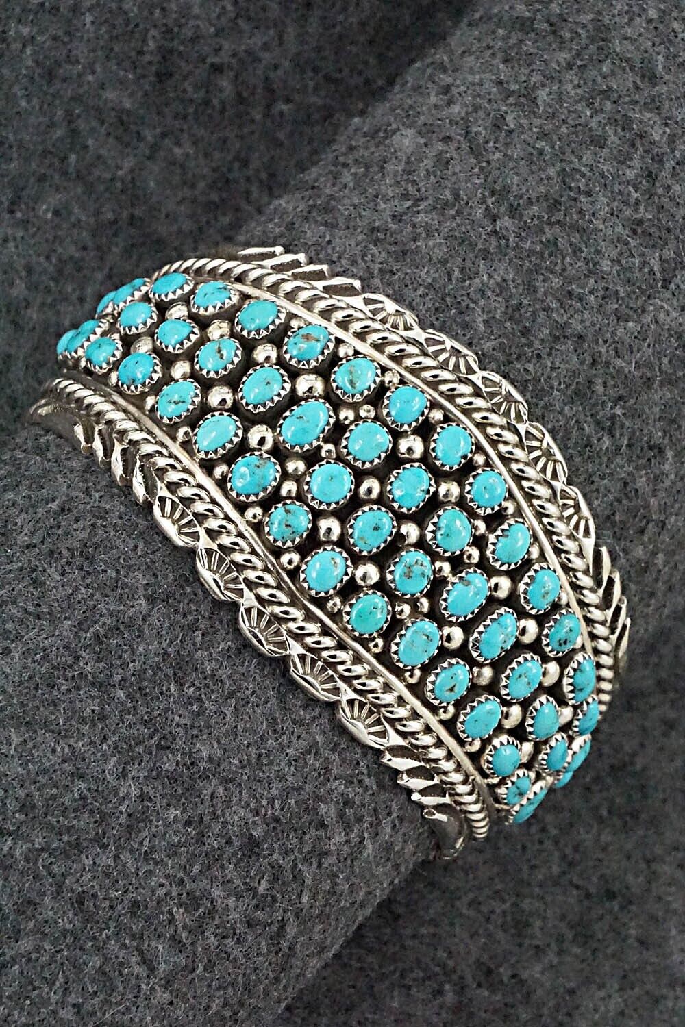 Turquoise & Sterling Silver Bracelet - Tina Jones