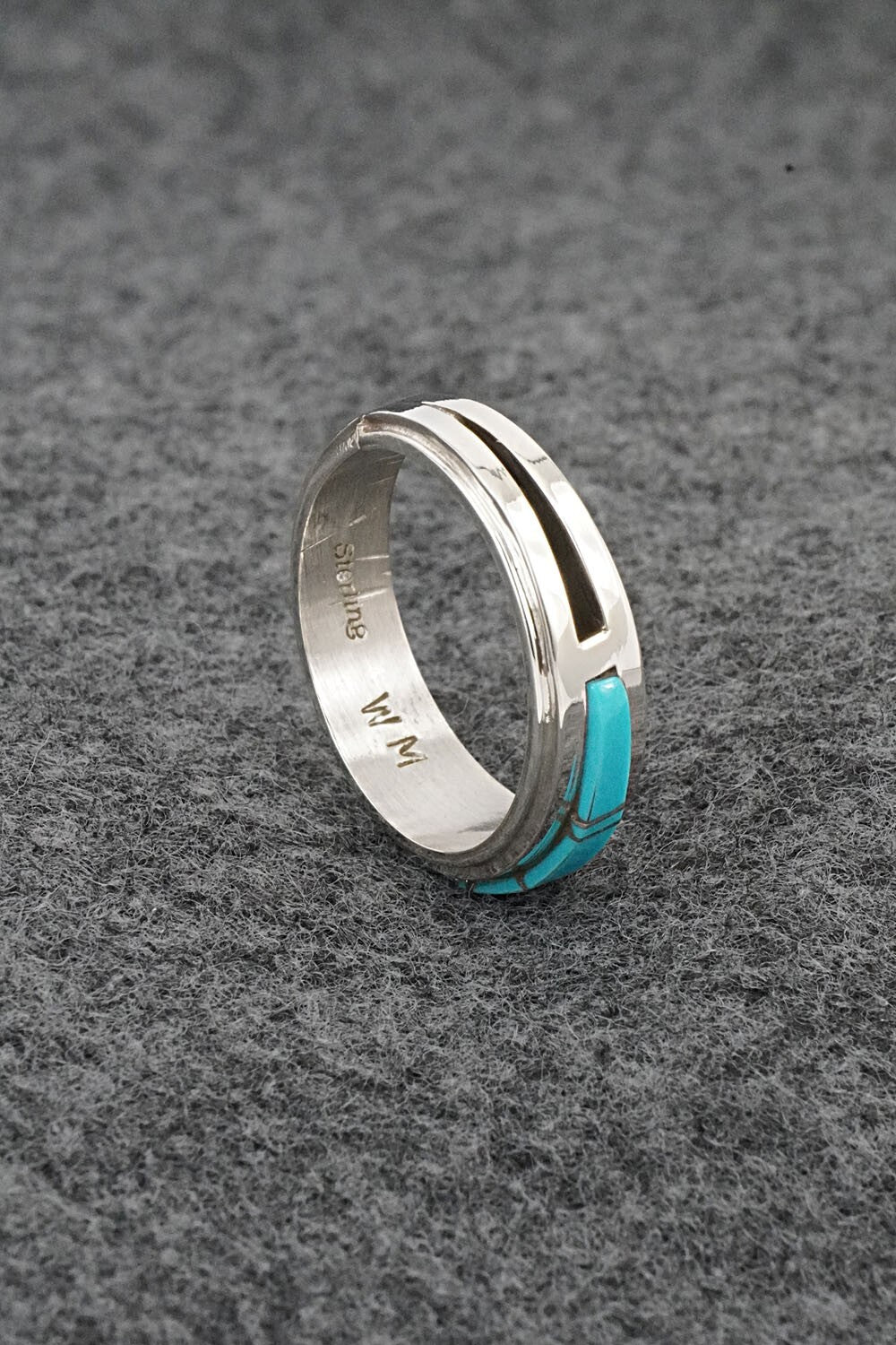 Turquoise & Sterling Silver Ring - Wilbert Muskett Jr. - Size 9