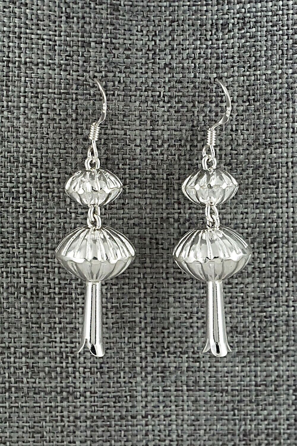 Sterling Silver Navajo Pearl Earrings - Preston Haley