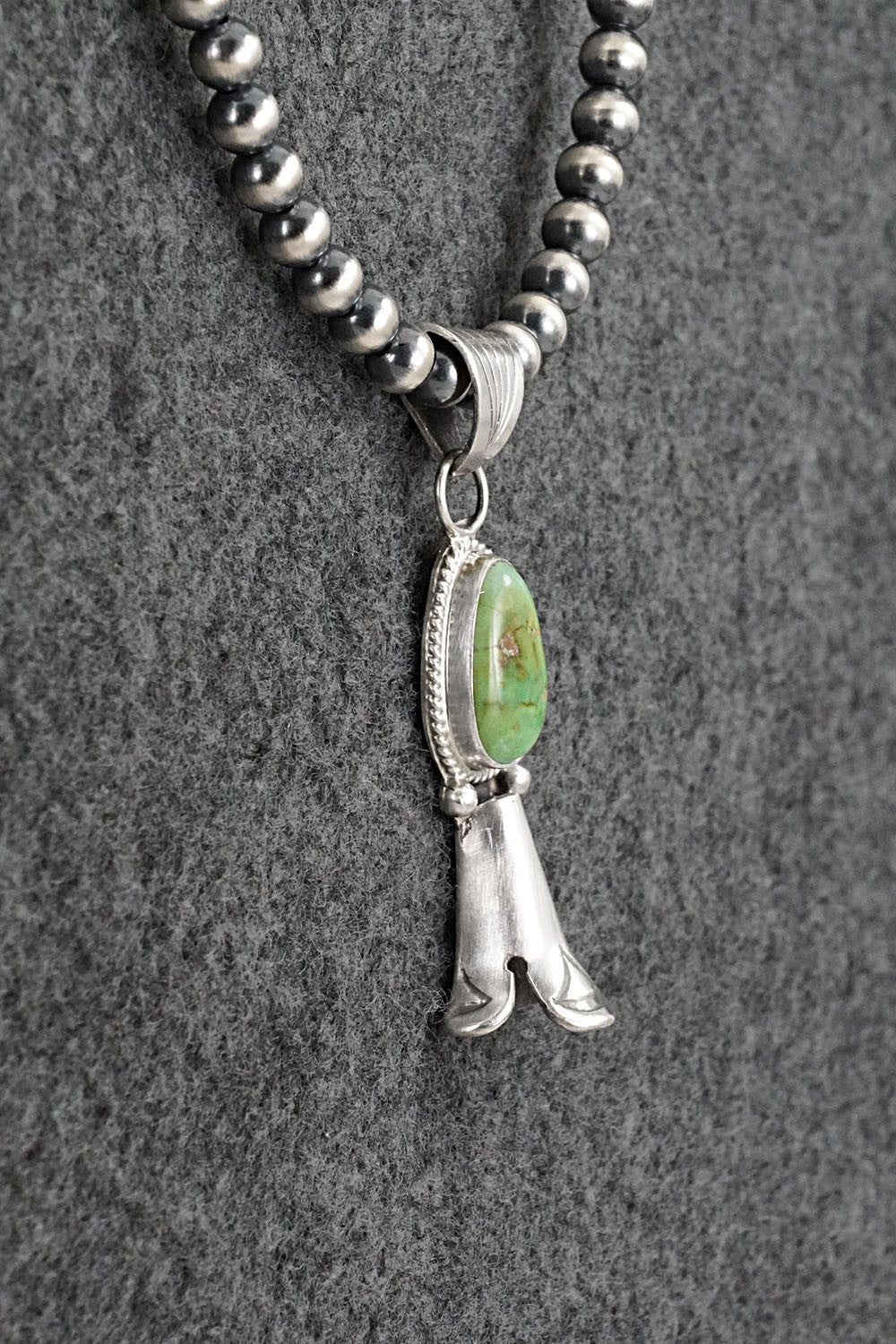 Turquoise & Sterling Silver Necklace - Samuel Yellowhair