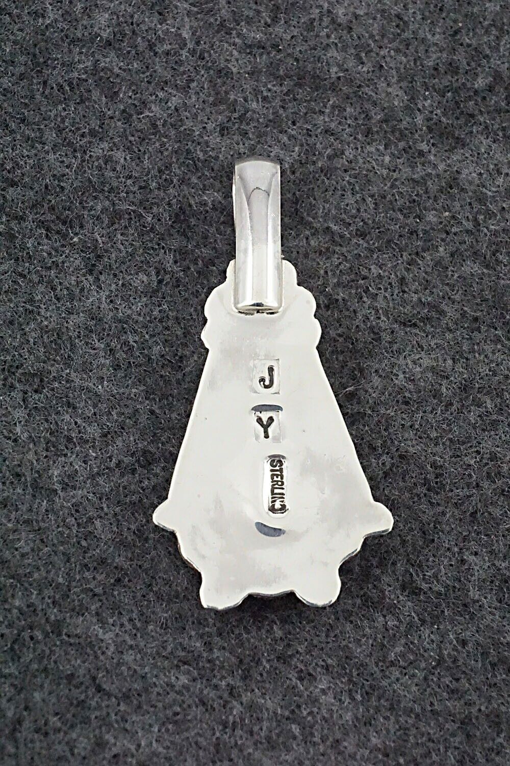 Turquoise & Sterling Silver Pendant - Juanita Yatsatie
