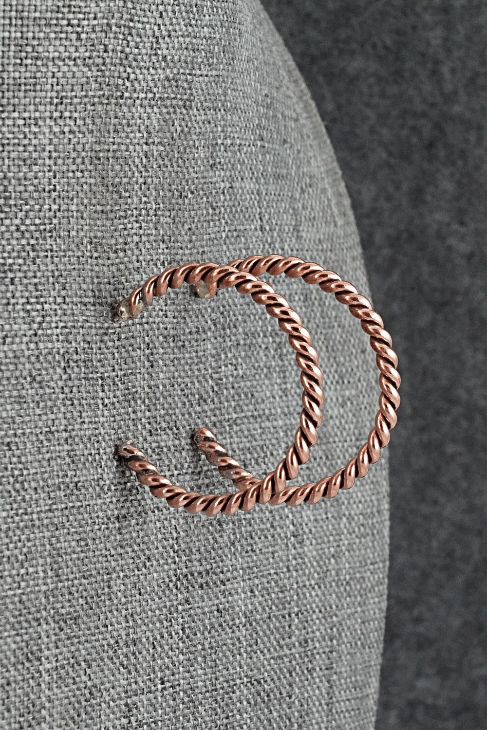 Copper Hoop Earrings - Elaine Tahe
