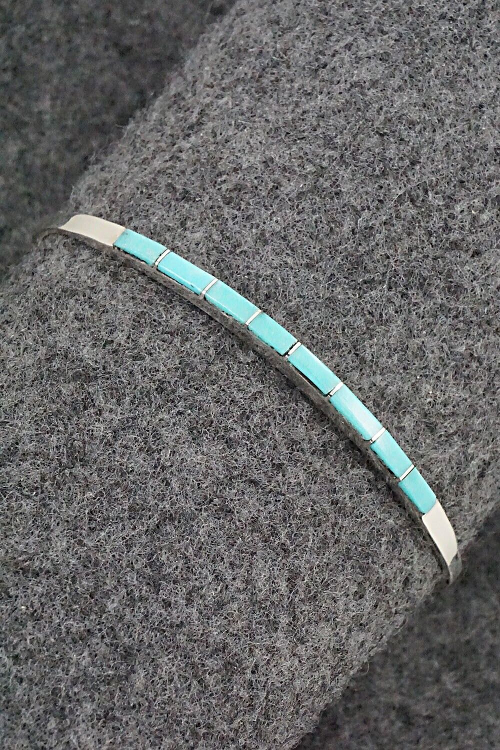 Turquoise & Sterling Silver Bracelet - Jeanette Chavez