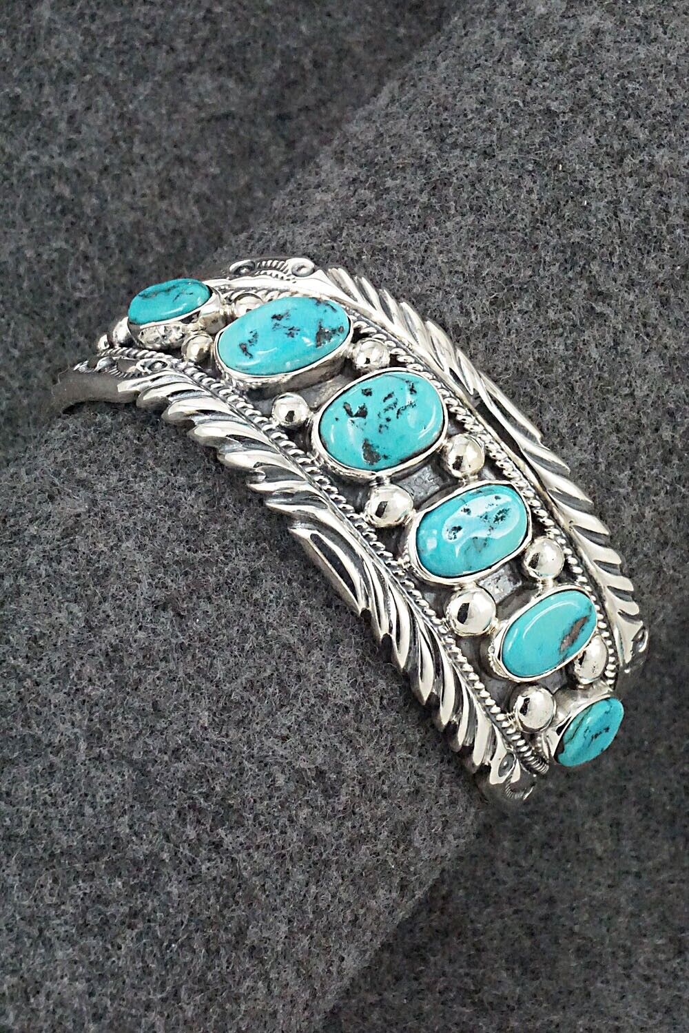 Turquoise & Sterling Silver Bracelet - Tommy Moore
