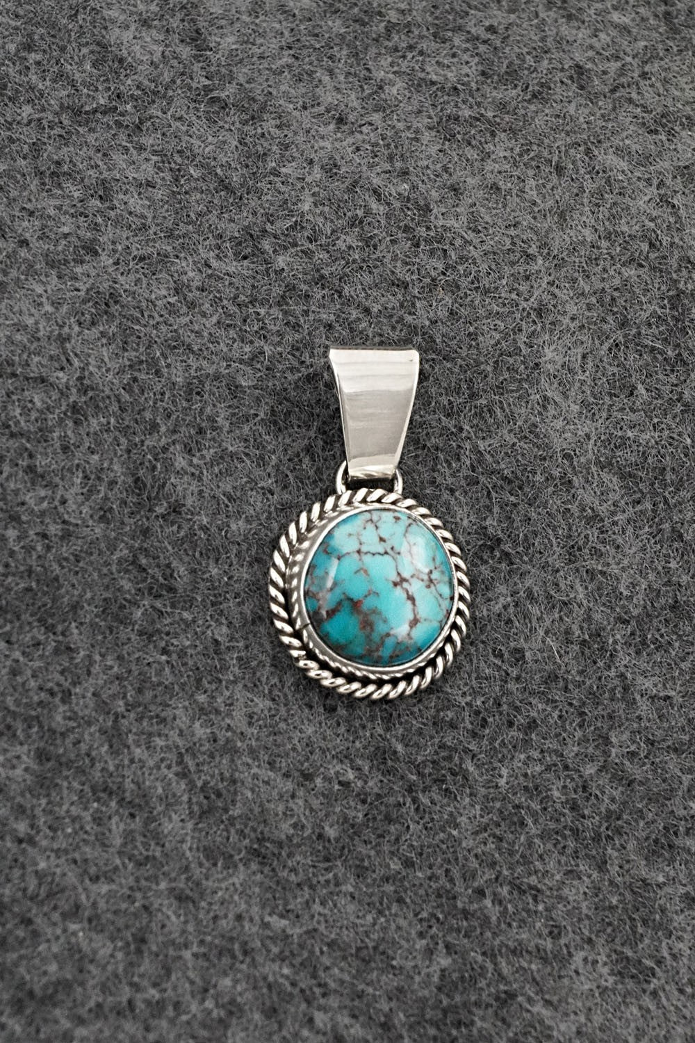 Turquoise & Sterling Silver Pendant - Rena Begay