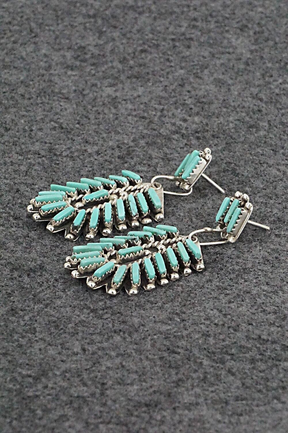 Turquoise & Sterling Silver Earrings - Geraldine Faber