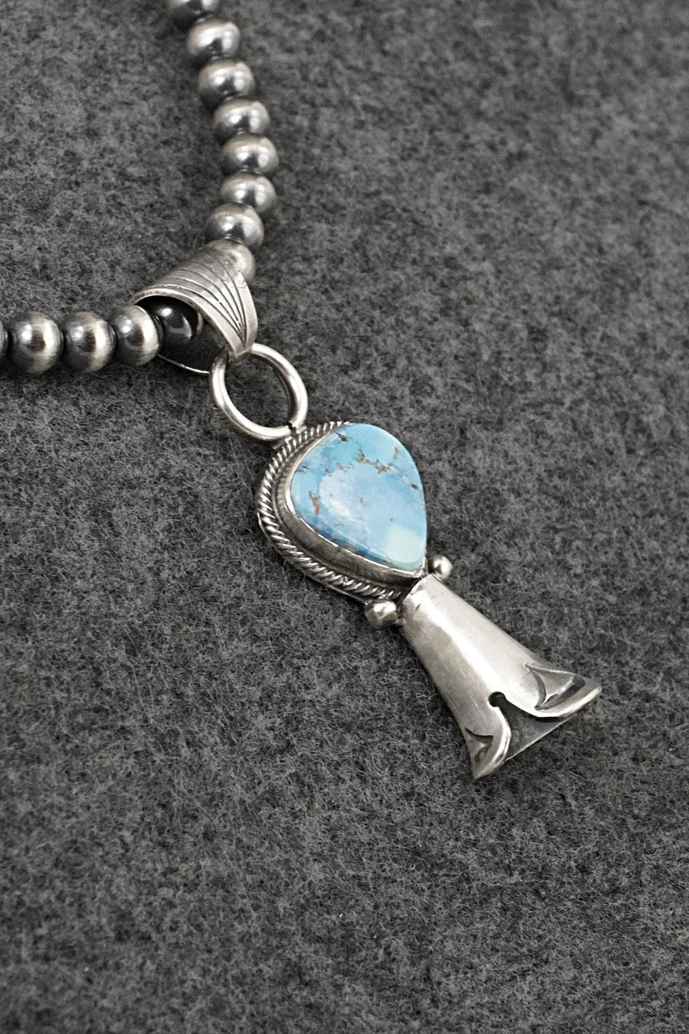 Turquoise & Sterling Silver Necklace - Sharon McCarthy