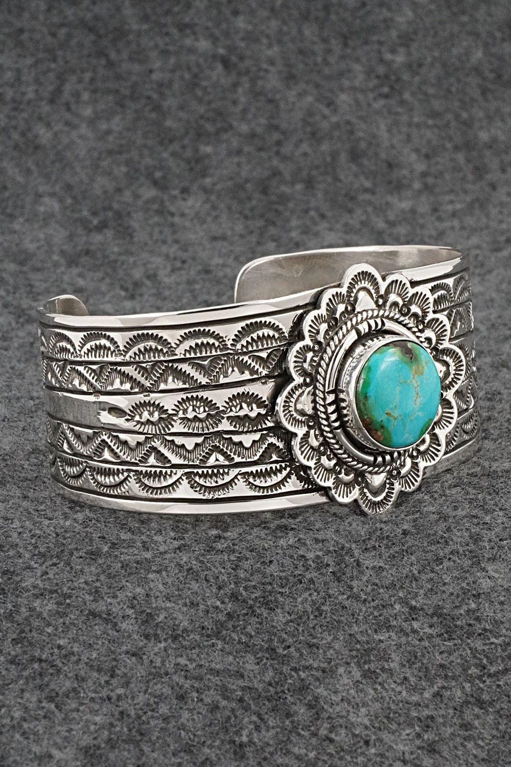 Turquoise & Sterling Silver Bracelet - Eula Wylie