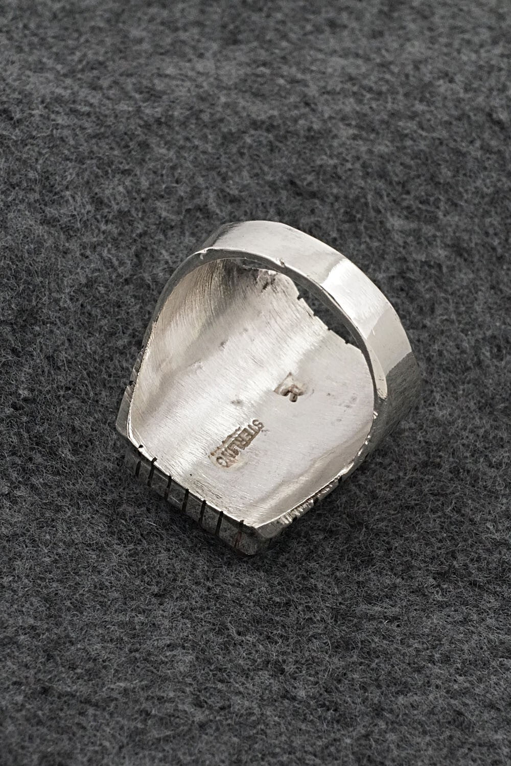Wild Horse & Sterling Silver Ring - Trevor Jack - Size 12.5