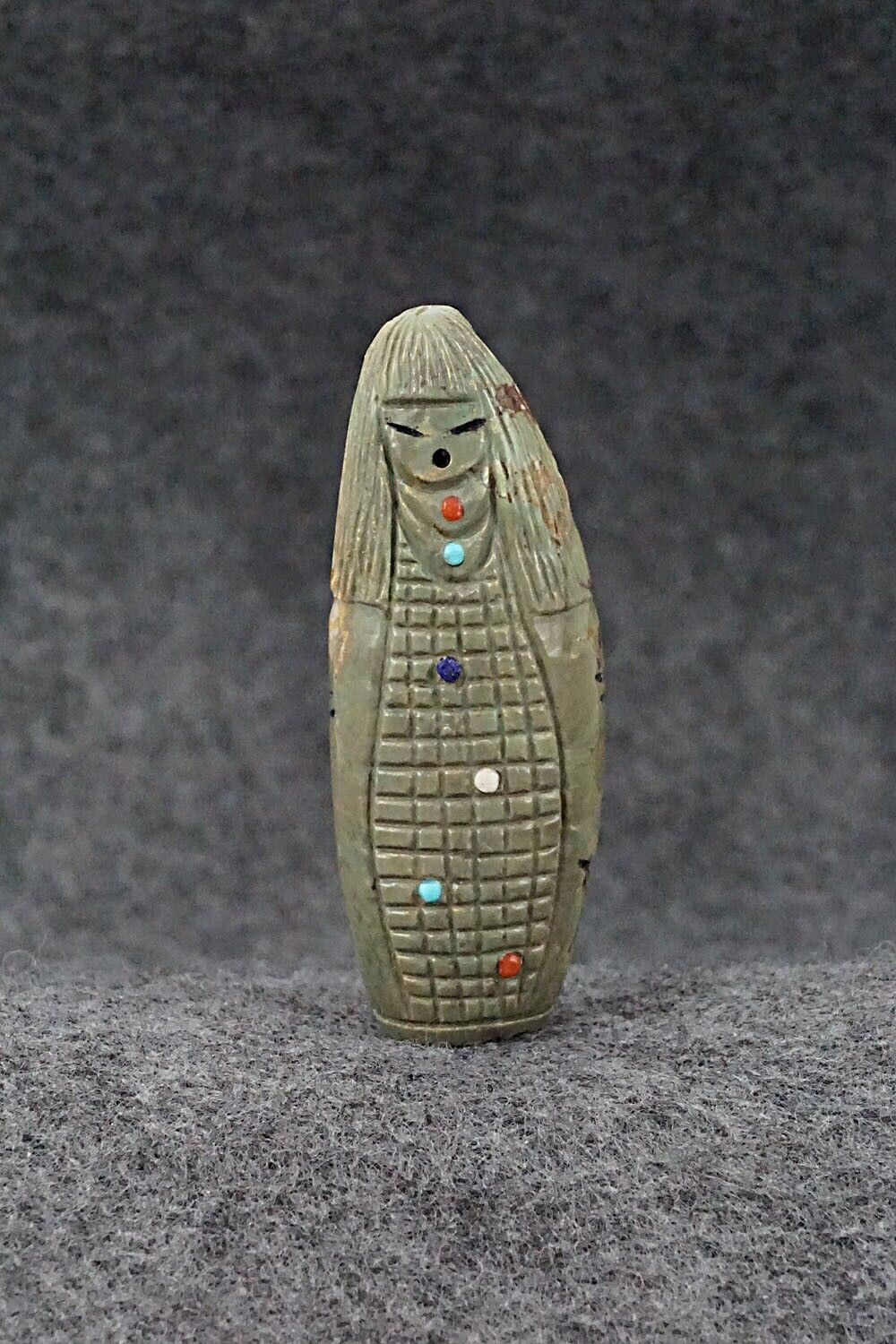 Corn Maiden Zuni Fetish Carving - Sandra Quandelacy