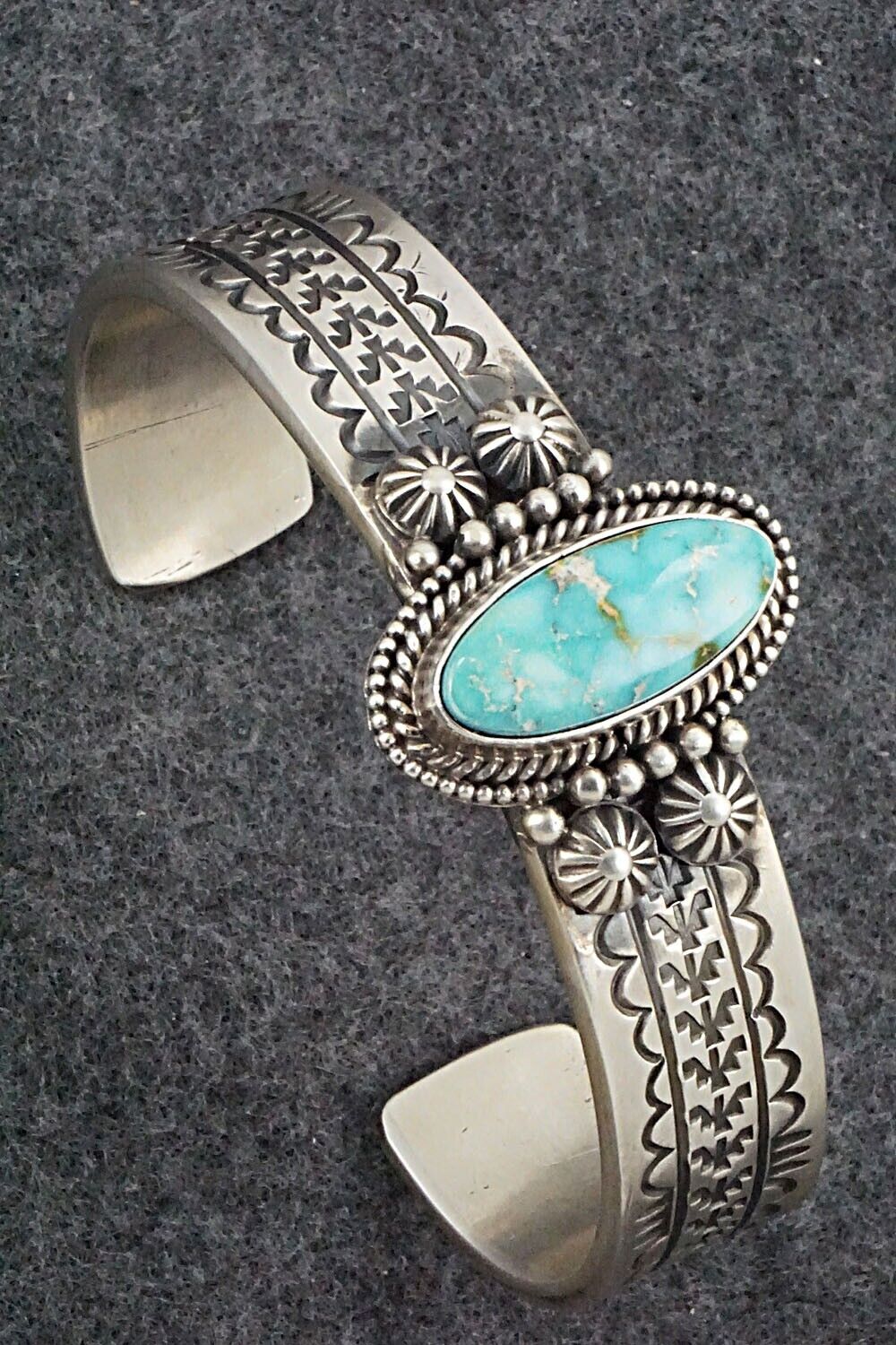 Turquoise & Sterling Silver Bracelet - Michael Calladitto