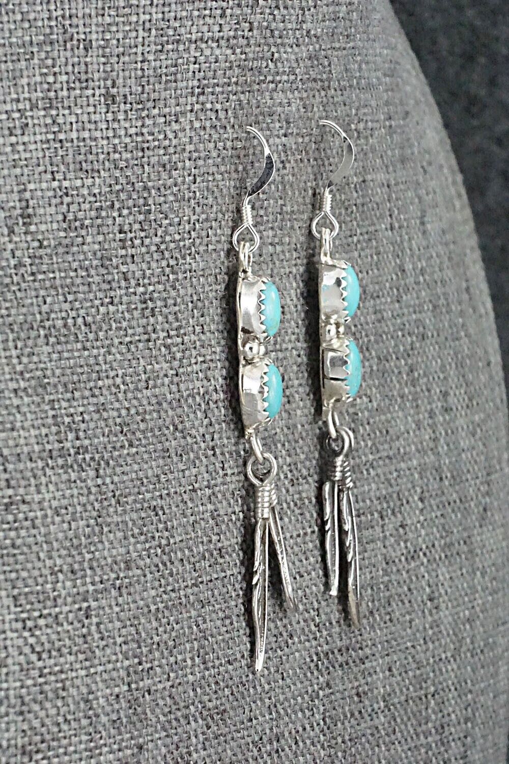 Turquoise & Sterling Silver Earrings - Annie Spencer